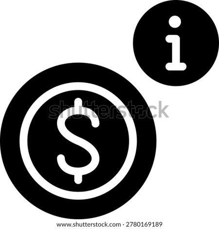 info glyph icon illustration vector