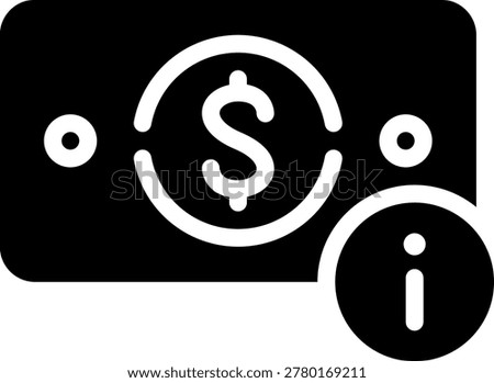 info glyph icon illustration vector