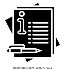 Info Glyphensymbol, Vektorgrafik