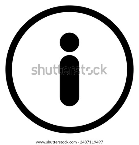 info glyph icon vector illustration isolated on white background