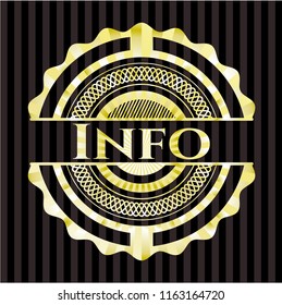 Info gold shiny emblem
