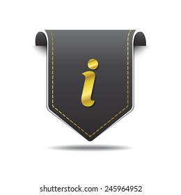 Info golden Vector Icon Design