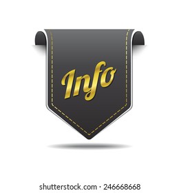 Info golden Vector Icon Design