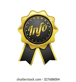 Info golden Vector Icon Design