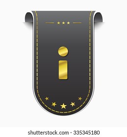 Info golden Vector Icon Design