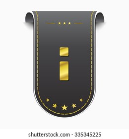 Info golden Vector Icon Design