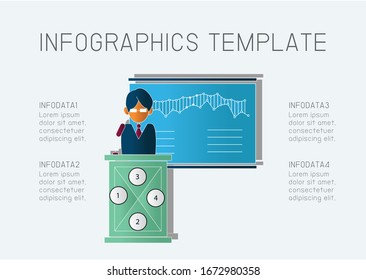 Info Graphic 4 Step Concept Creative Stock Vector (Royalty Free ...