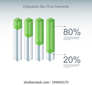 Info graphic Bar Chart Elements