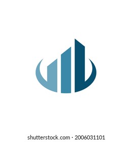 Info Graphic Business Finance Logo template vector icon design