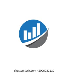 Info Graphic Business Finance Logo template vector icon design