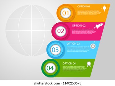 Info graphic business processing. Info graphic step by step processing concept. Processing vector info graphic.