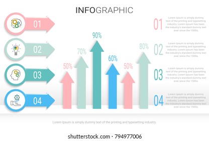 Info graphic business template. Vector 10 EPS.