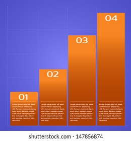 Info graphic chart. Can be used for infographics, presentation or advertise layout. Vector illustration