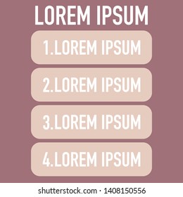 info graphic chart for four steps with background