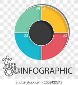Info graphic creative idea design on white background.  Flat vector illustration for business web design, banner or brochure.