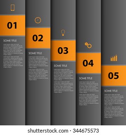 Info graphic with dark stripes design template