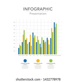info graphic data chart infographic  business vector template