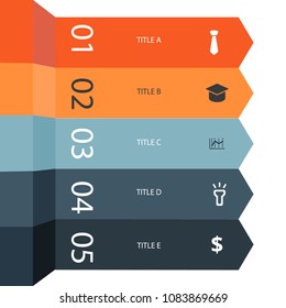 info graphic design with 3d modern style banners vector illustration