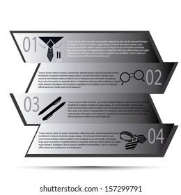 an info graphic design with 4 layers related to business stuff
