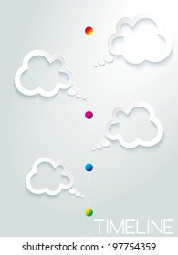 Info graphic design business web icon cloud