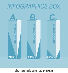 info graphic design modern box