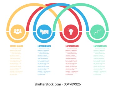 Info graphic design on the white background