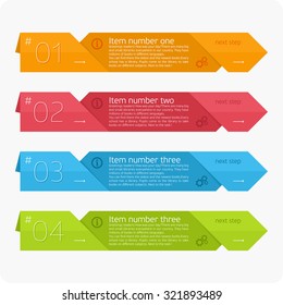 Info graphic design template and marketing icons, Business concept with 4 options, steps or processes. Can be used for workflow layout, diagram,