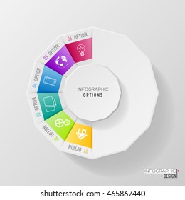 Info graphic design vector and marketing icons can be used for workflow layout, diagram, annual report, web design. Business concept with 6 options, steps or processes.