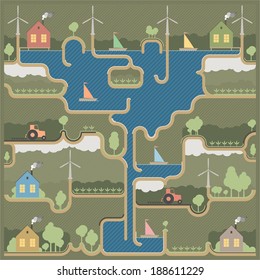Gráfico de información - Sistema ecológico