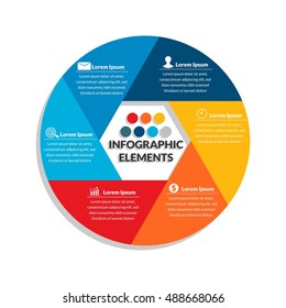 Info graphic element, business chart, Presentation element