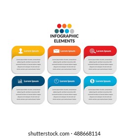 Info graphic element, business chart, Presentation element