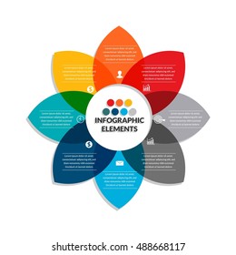 Info graphic element, business chart, Presentation element