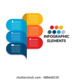 Info graphic element, business chart, Presentation element