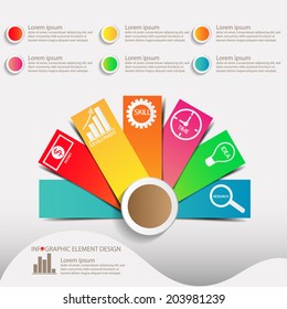 Info graphic element design with business planning