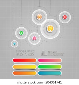 info graphic element design with business planning
