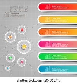 info graphic element design with business planning