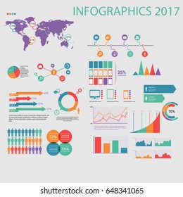 Info graphic Element Flat. Vector Illustration