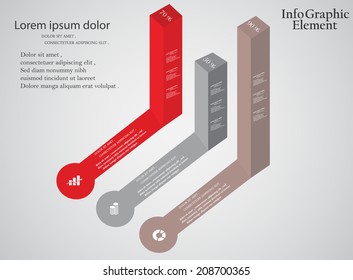 info graphic element Fl-yer for business