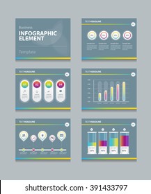 info graphic element set template.presentation slide template background . abstract cover design .brochure page layout.3D chart and diagram template