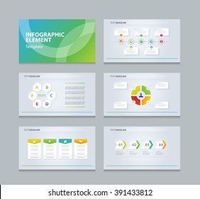 info graphic element set template.presentation slide template background . abstract cover design .brochure page layout.3D chart and diagram template