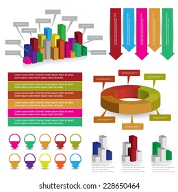 info graphic element set. vector