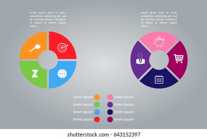 Info graphic elements, business options, development idea, info graphic background