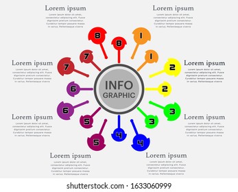 Info graphic elements for describe your passage, lecture, magazine. Can be used for process, diagram, workflow layout, presentations, web designs as well. Vector illustration.