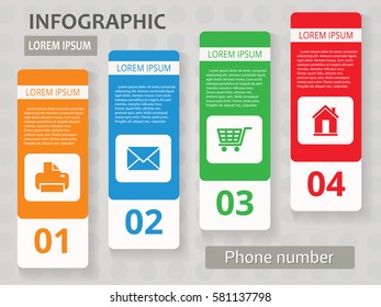 info graphic in flat style