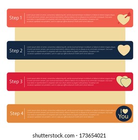 info graphic heart set 6