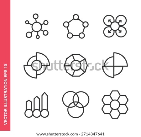 Info graphic icon. Outline icons collection.