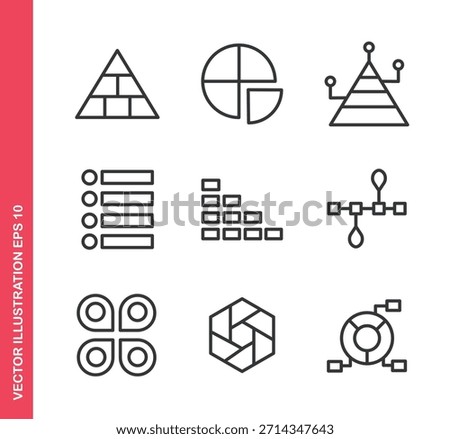 Info graphic icon. Outline icons collection.