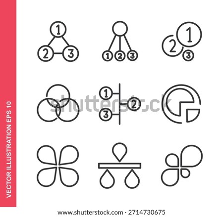 Info graphic icon. Outline icons collection. 