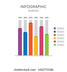 info graphic infographic statistic chart vector Template design