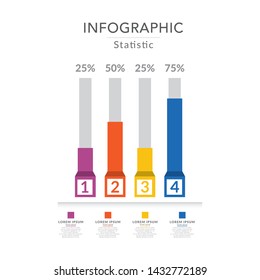 info graphic infographic statistic chart vector Template design